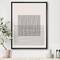 Designart - Minimal Geometric Lines And Squares V - Modern Canvas Wall Art Print in Black Frame